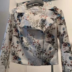 Lucky Paris Floral Moto Blazer Jacket